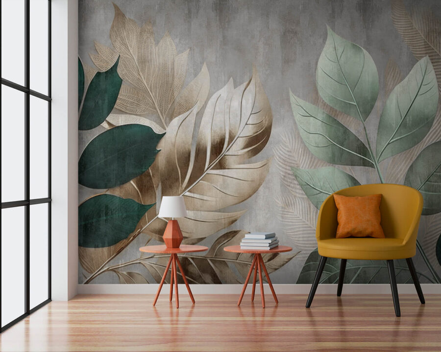 Elegant foliage against a textured background.