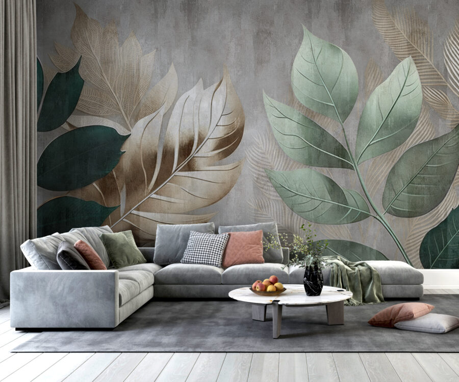 Elegant foliage against a textured background.