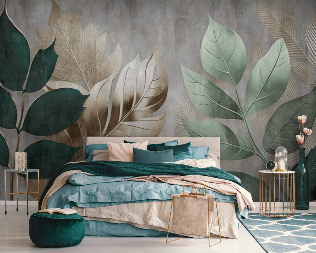 Elegant foliage against a textured background