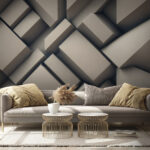 Wall murals Group of white cubes