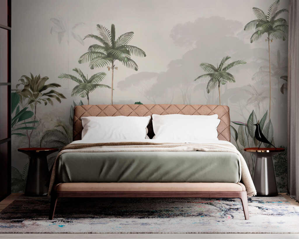 Wallpaper with palm trees Wallpaper with palm trees