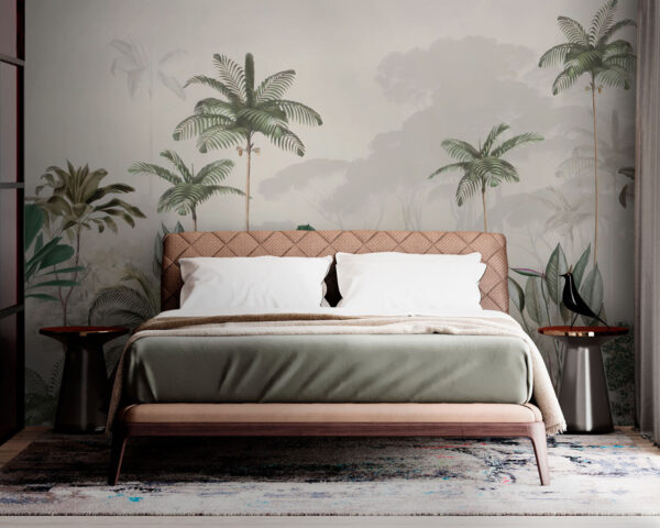 Wallpaper with palm trees Wallpaper with palm trees