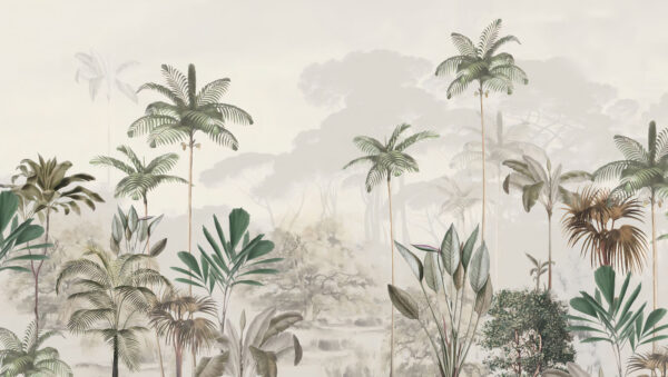 Wallpaper with palm trees Wallpaper with palm trees