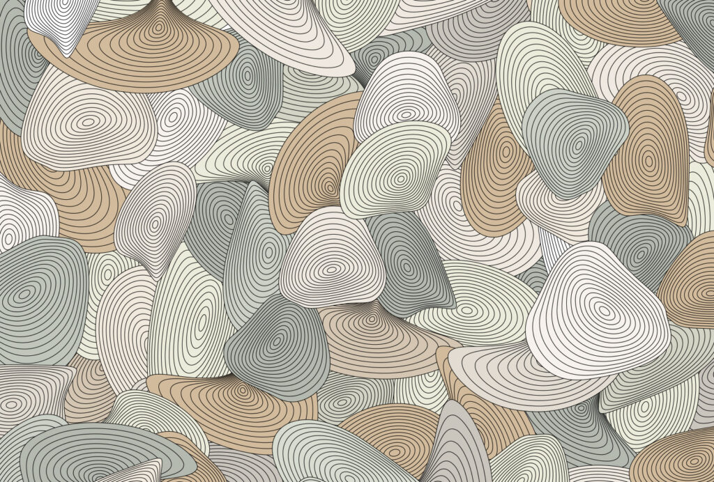 Pattern of spirals and lines Pattern of spirals and lines