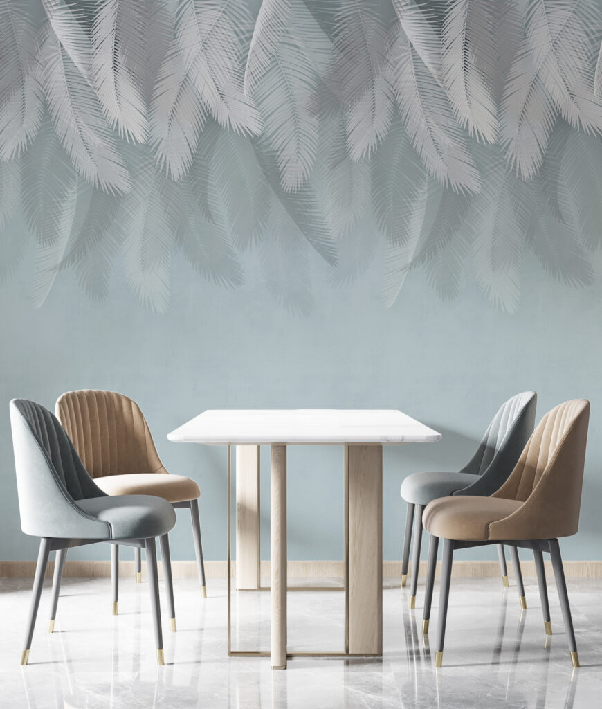 White feathers on a blue background u94466piq1 870x1024 - White feathers on a blue background - tegory