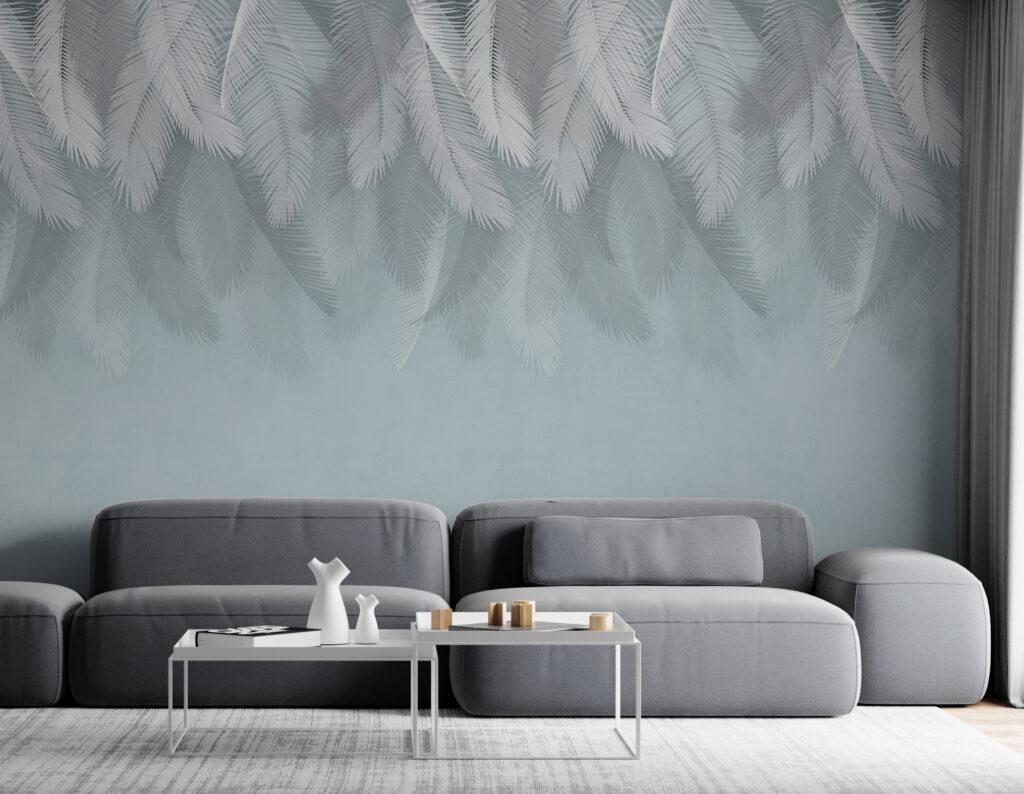 White feathers on a blue background u94466pig2 1024x794 - White feathers on a blue background - tegory