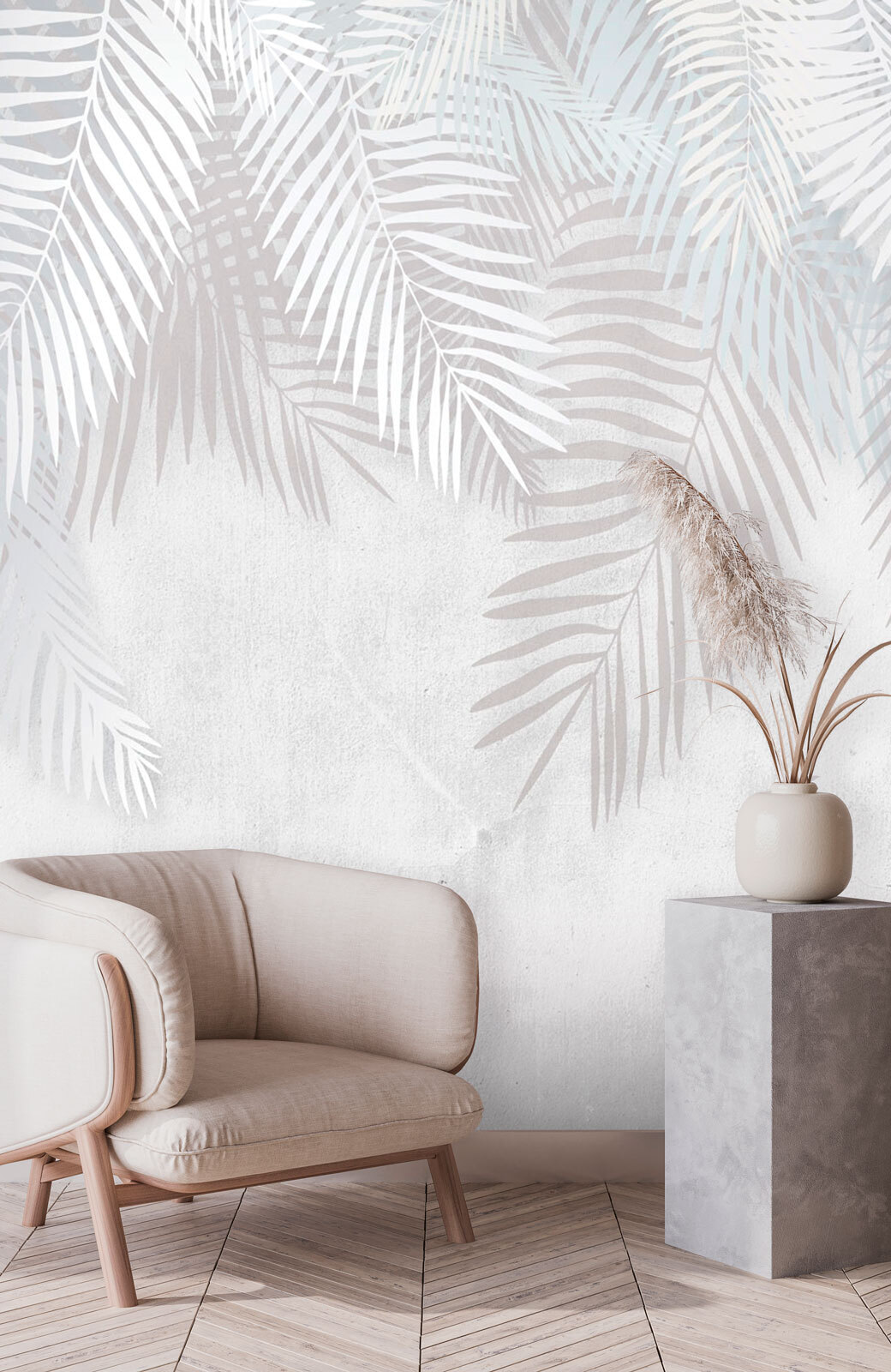 White leaves on a gray background White leaves on a gray background