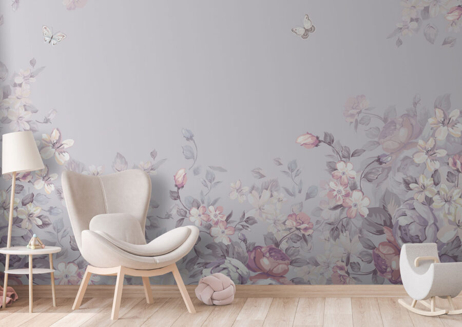 Floral pattern with butterflies u94441pir1 900x638 - Floral pattern with butterflies - tegory