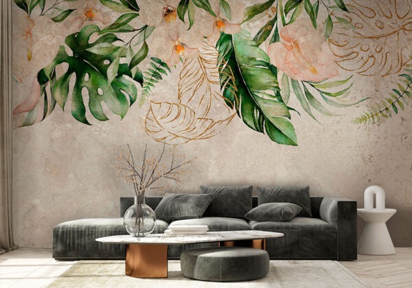 Elegant botanical design with soft hues Elegant botanical design with soft hues