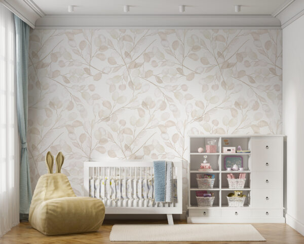 Pattern of white leaves Pattern of white leaves