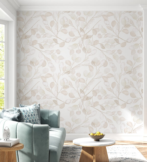 Pattern of white leaves Pattern of white leaves