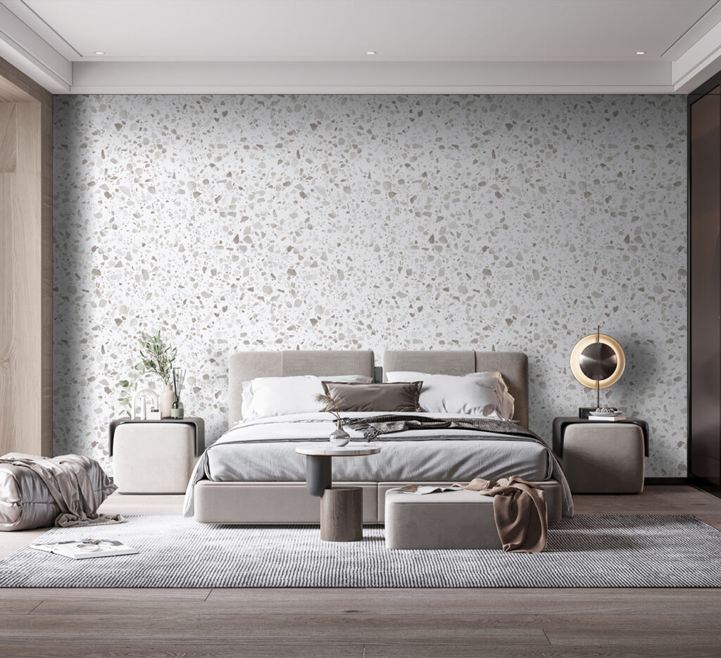 White and gray speckled surface White and gray speckled surface