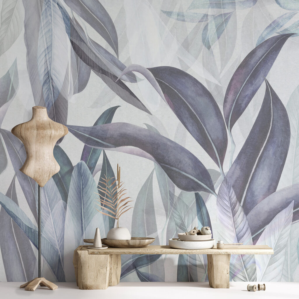 Elegant leaves in soft hues Elegant leaves in soft hues