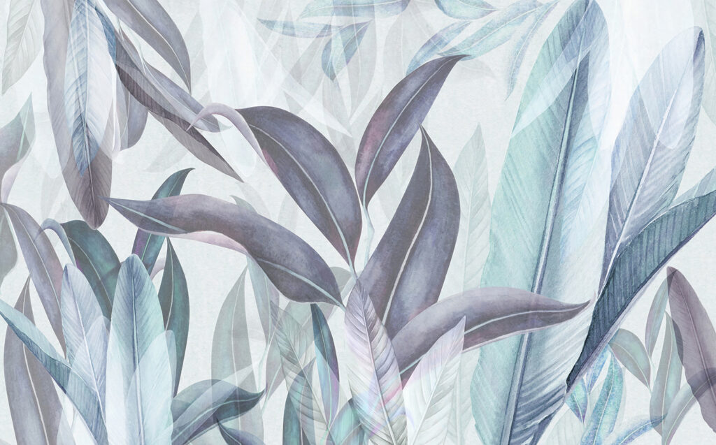 Elegant leaves in soft hues Elegant leaves in soft hues