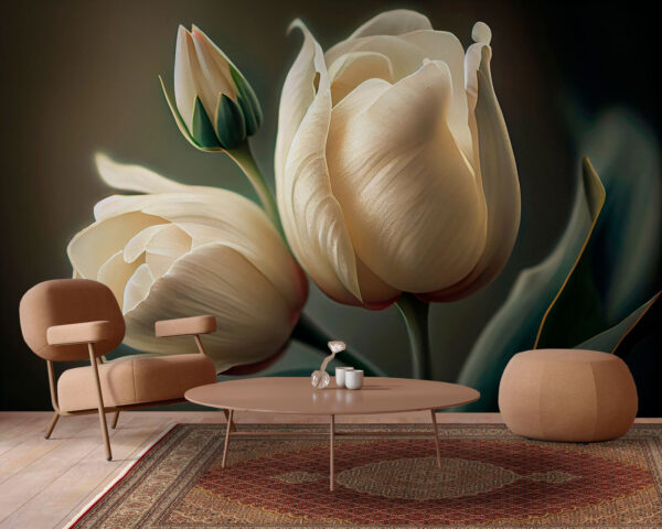 Delicate tulips in soft hues. Delicate tulips in soft hues.