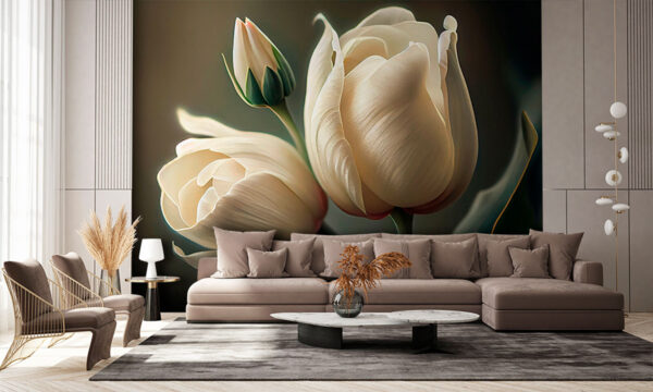 Delicate tulips in soft hues. Delicate tulips in soft hues.