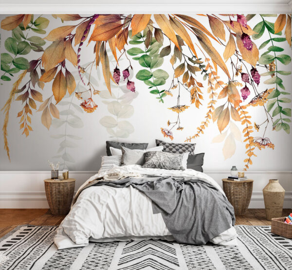 Botanical elegance on a white background. Botanical elegance on a white background.