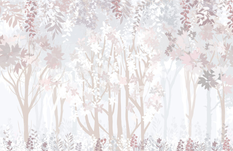 White and pink floral pattern