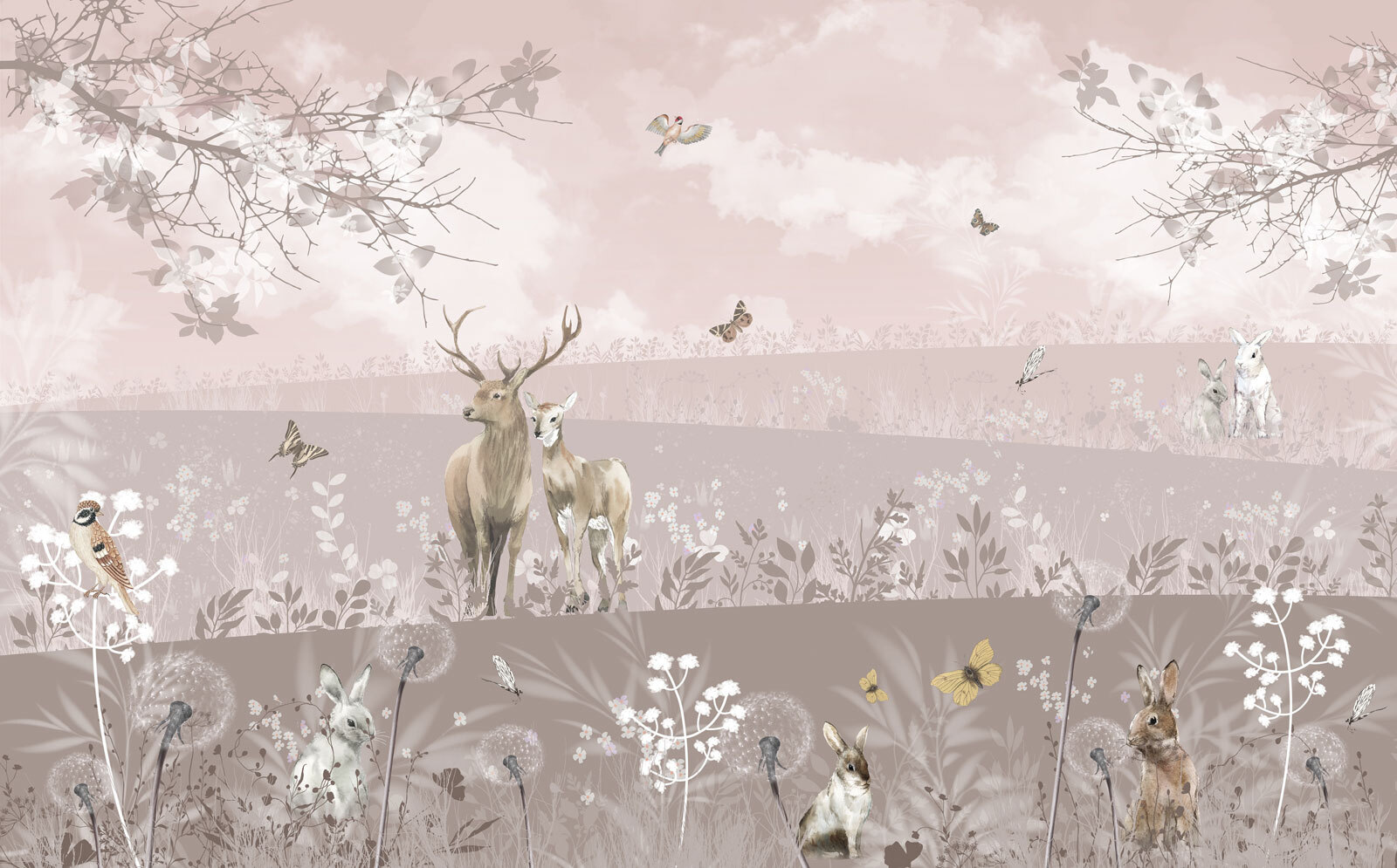 Group of animals in a field