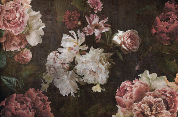 Classic floral arrangement on textured background Classic floral arrangement on textured background