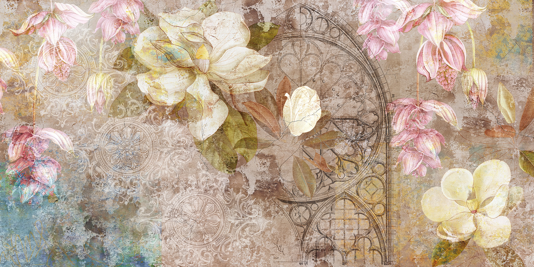 Floral elegance meets vintage artistry u94144p - Floral elegance meets vintage artistry - tegory