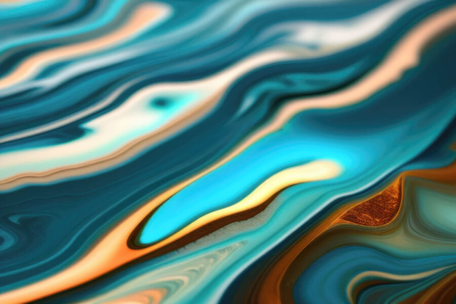 Wall murals Fluid patterns in vibrant hues - Image 5
