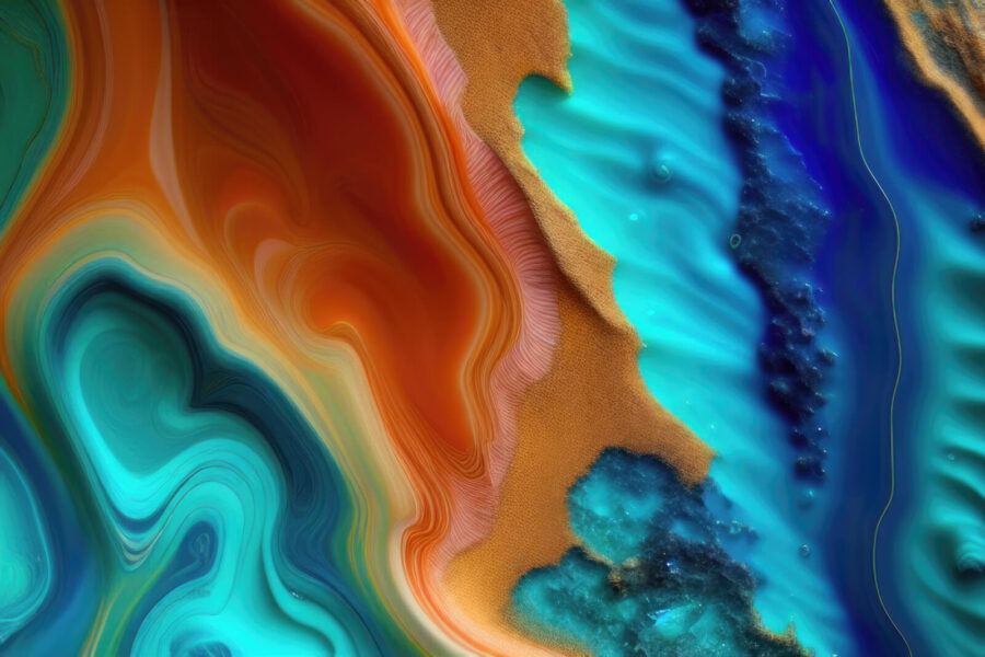 Mesmerizing waves of color and texture