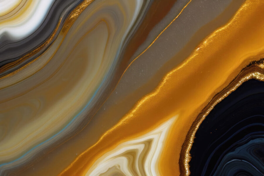 Abstract layers of rich colors.