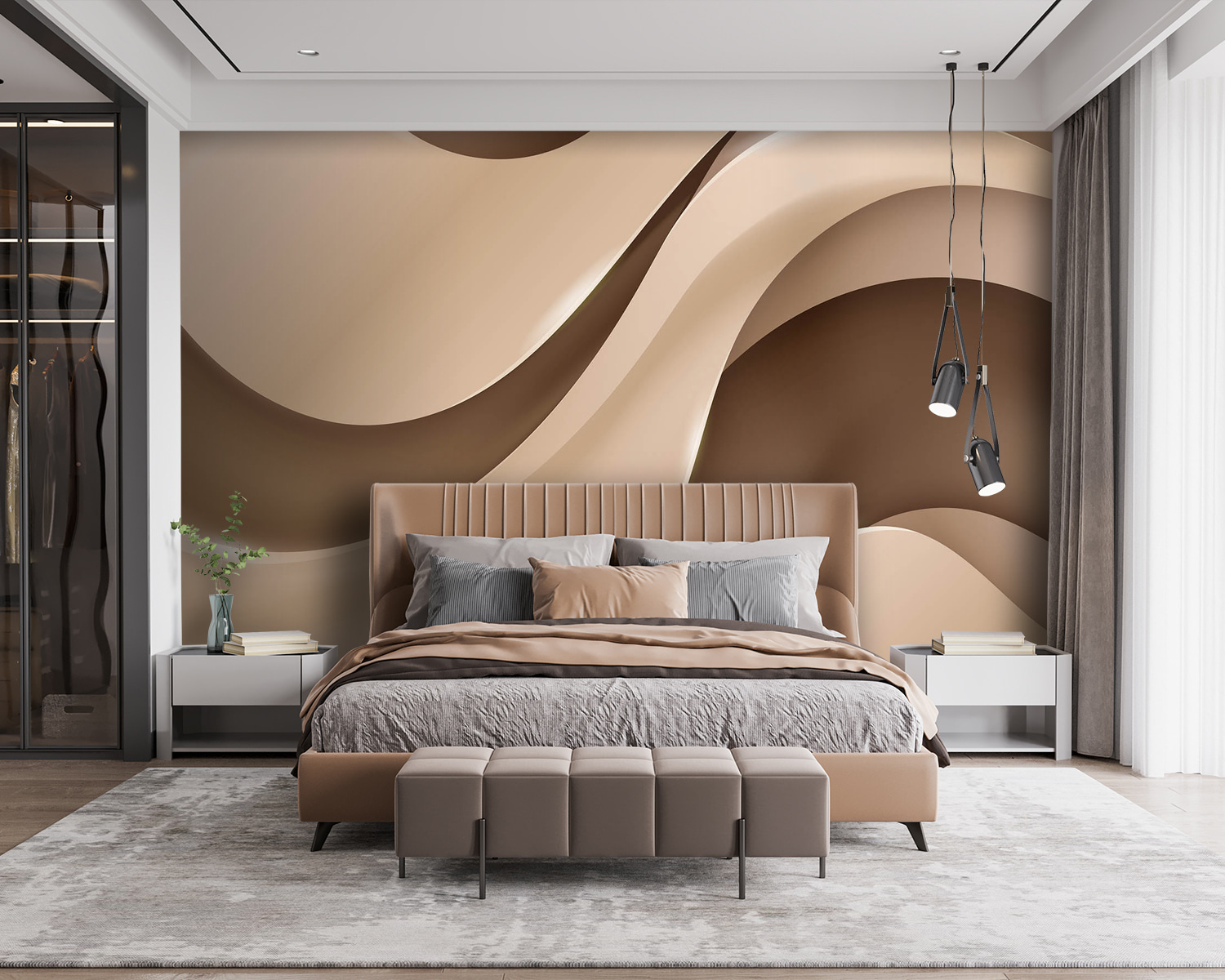 Elegant waves in soft tones u94080pib115m - Elegant waves in soft tones - tegory