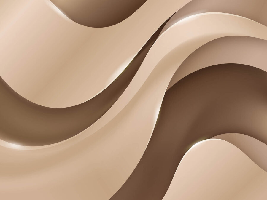 Elegant waves in soft tones