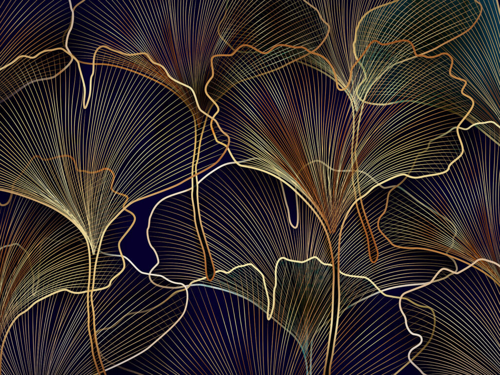 Elegant botanical line art design Elegant botanical line art design