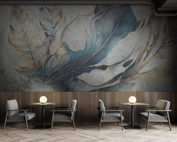 Elegant leaves in soft hues. Elegant leaves in soft hues.