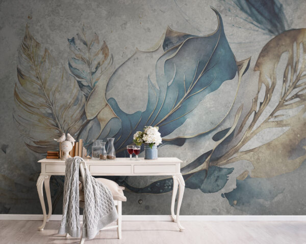 Elegant leaves in soft hues. Elegant leaves in soft hues.
