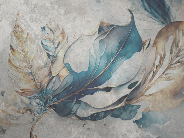 Elegant leaves in soft hues. Elegant leaves in soft hues.