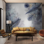 Wall murals Ethereal Feathers Dance on Mist