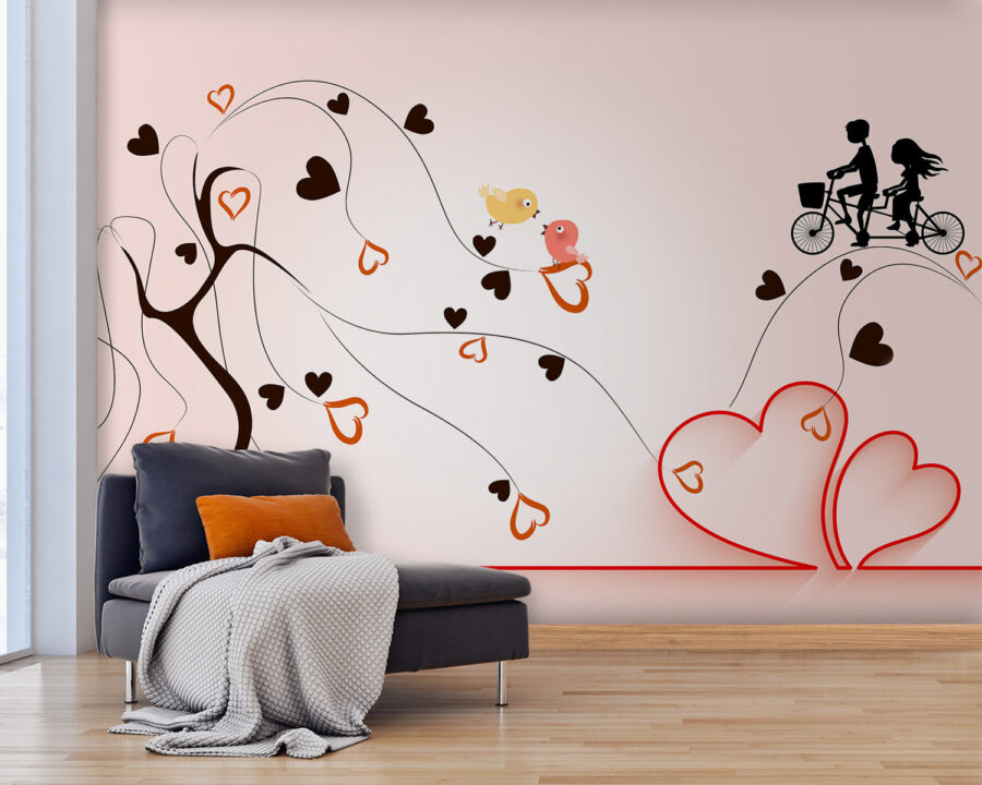 Tree with hearts and birds on it u93990pig25 900x720 - Tree with hearts and birds on it - tegory