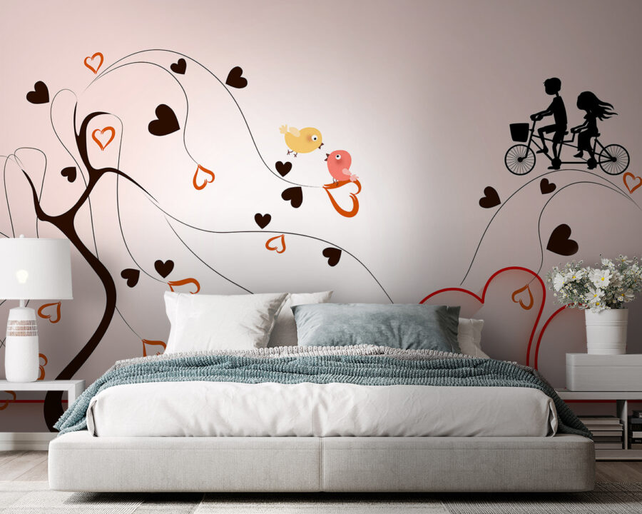 Tree with hearts and birds on it u93990pib105 900x720 - Tree with hearts and birds on it - tegory