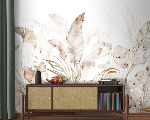 Elegant botanical elements in soft hues Elegant botanical elements in soft hues