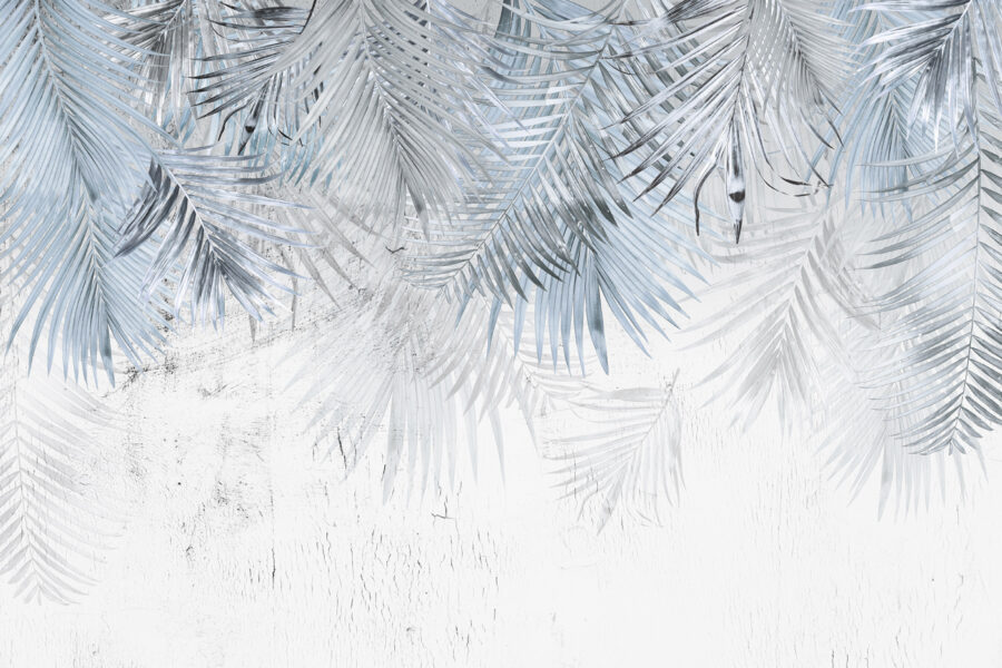 A group of leaves on a white surface
