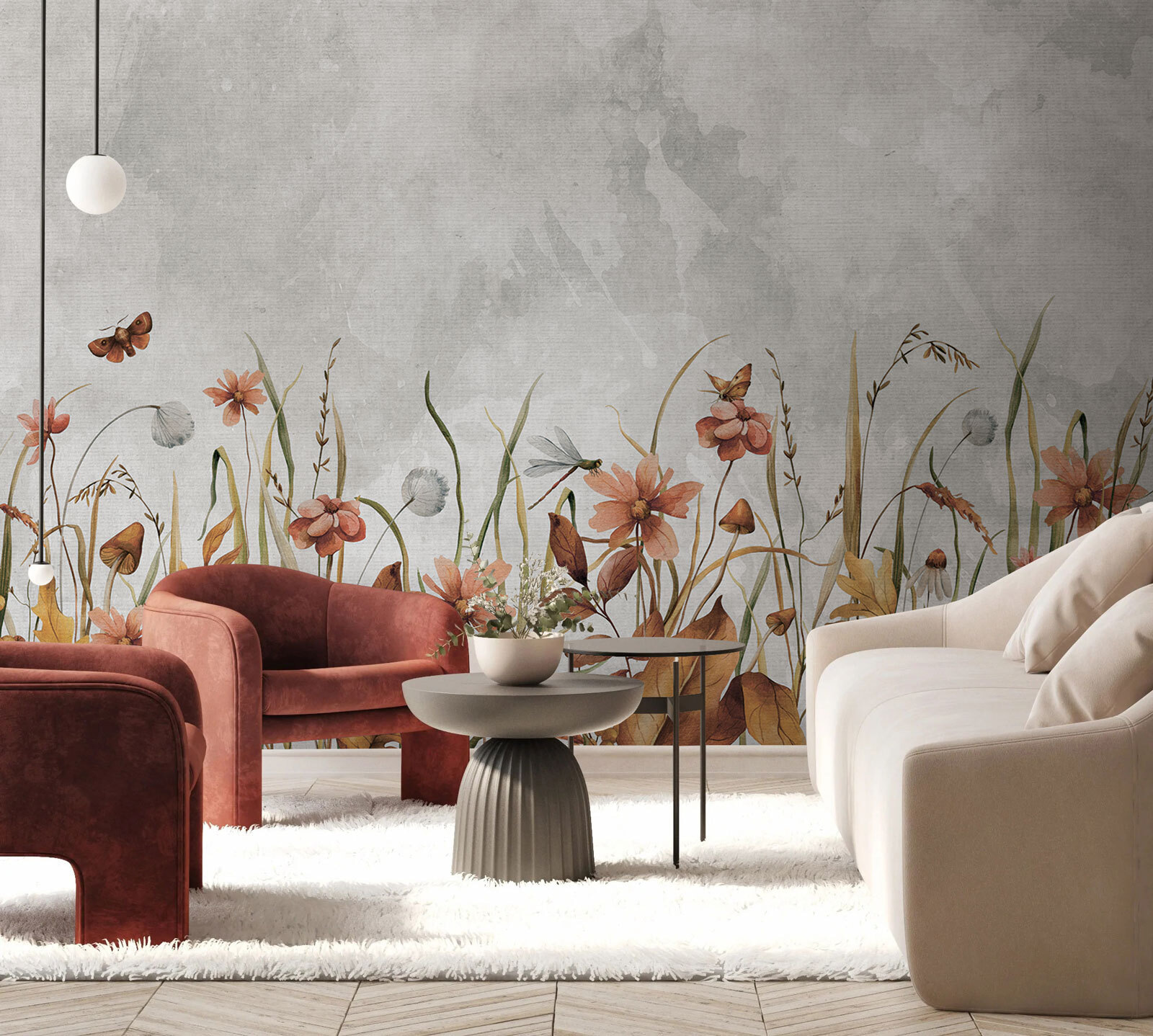 u93703pig1m - Painting of flowers and grass - tegory