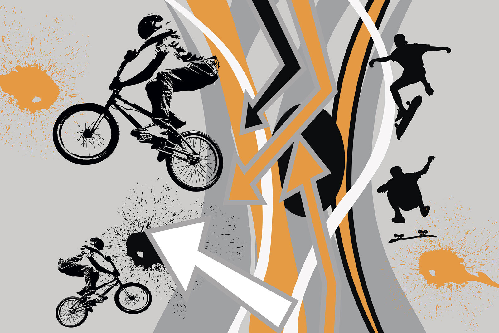 Group of people riding bikes