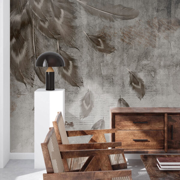 Group of feathers on a wall u93657pig2 600x600 - Group of feathers on a wall - tegory