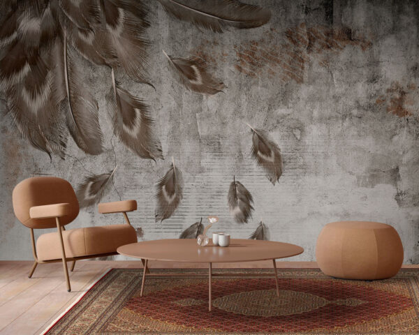 Group of feathers on a wall u93657pig1 600x480 - Group of feathers on a wall - tegory