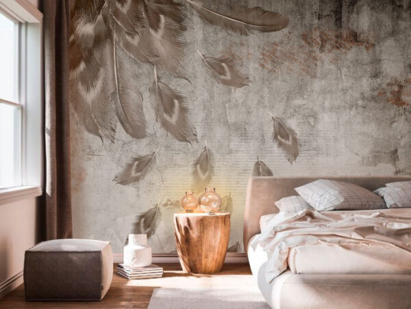 Group of feathers on a wall u93657pib1m 600x452 - Group of feathers on a wall - tegory