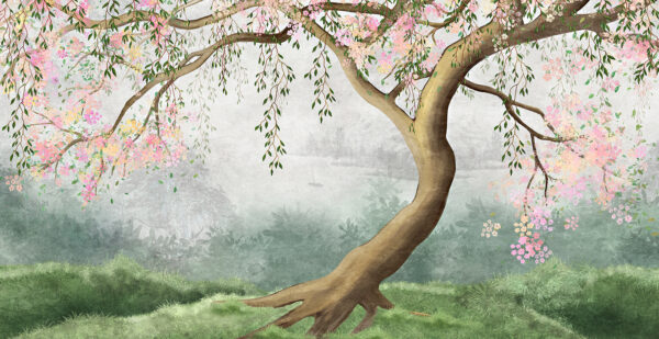 Tree with pink flowers Tree with pink flowers