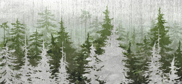 Group of trees in a forest Group of trees in a forest