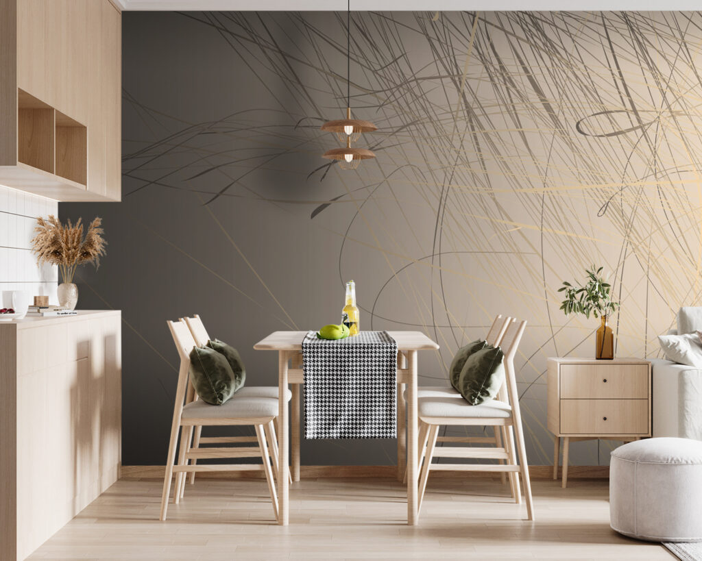 Abstract lines on a soft background