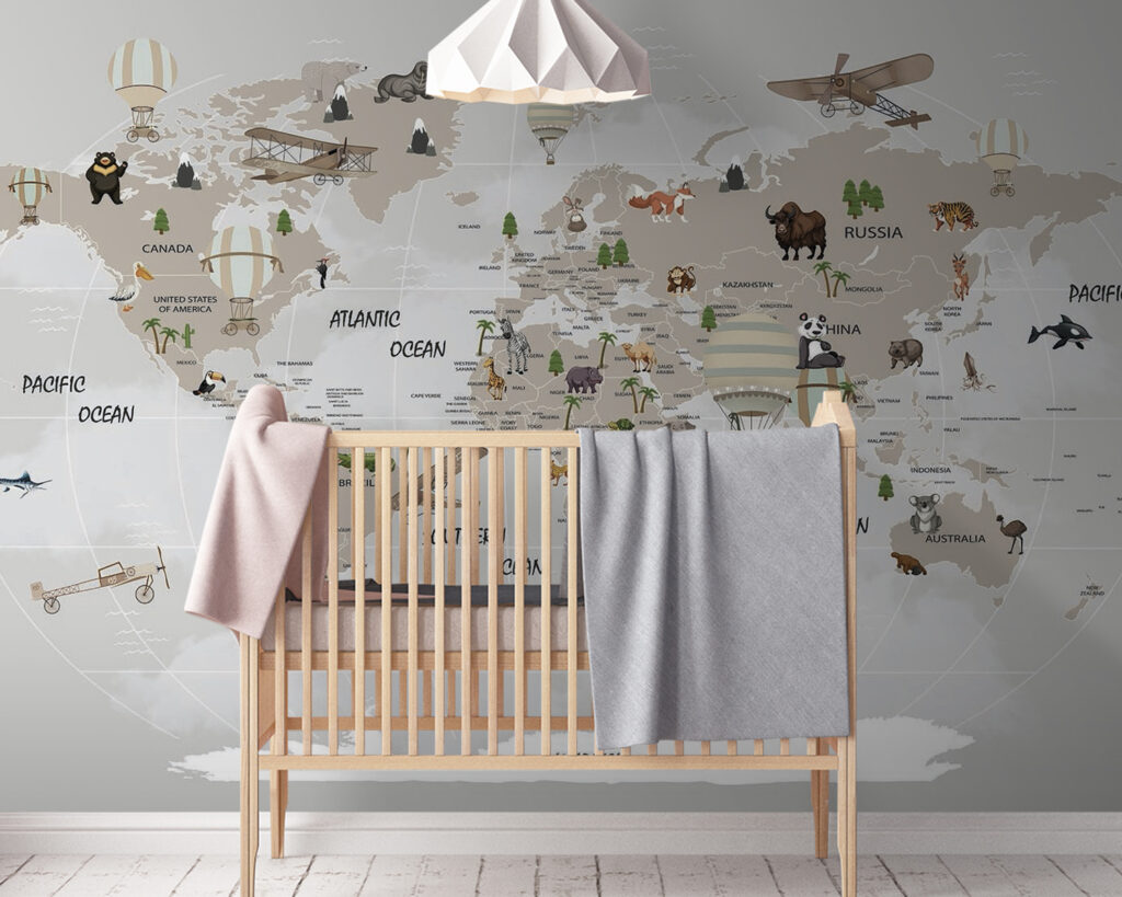 Map of the world with animals u93386pir142 1024x819 - Map of the world with animals - tegory