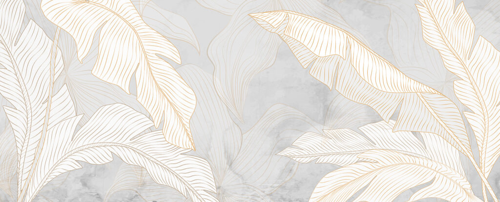 A white and orange leaves on a gray background A white and orange leaves on a gray background