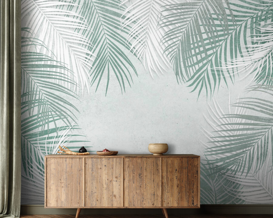 Group of palm leaves